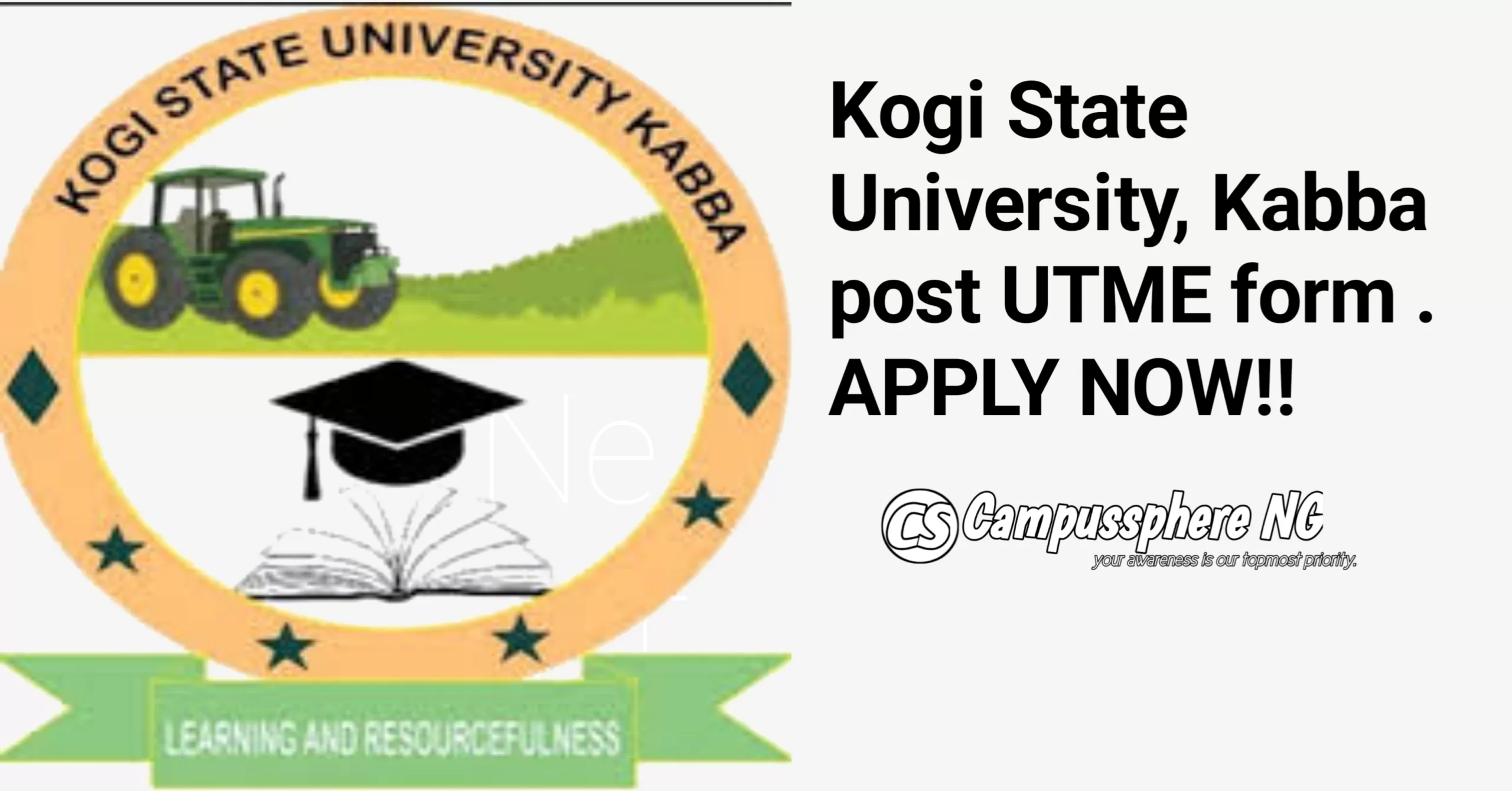 Kogi State University Kabba Post UTME Form