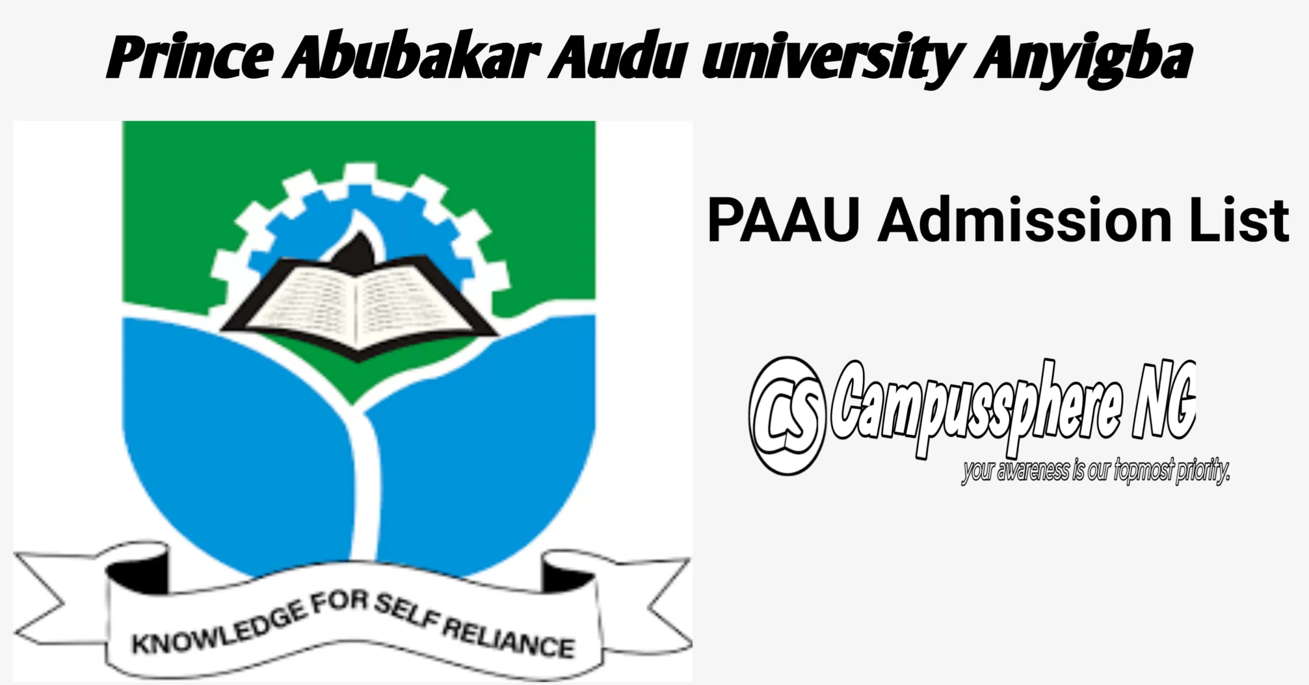 PAAU Admission List