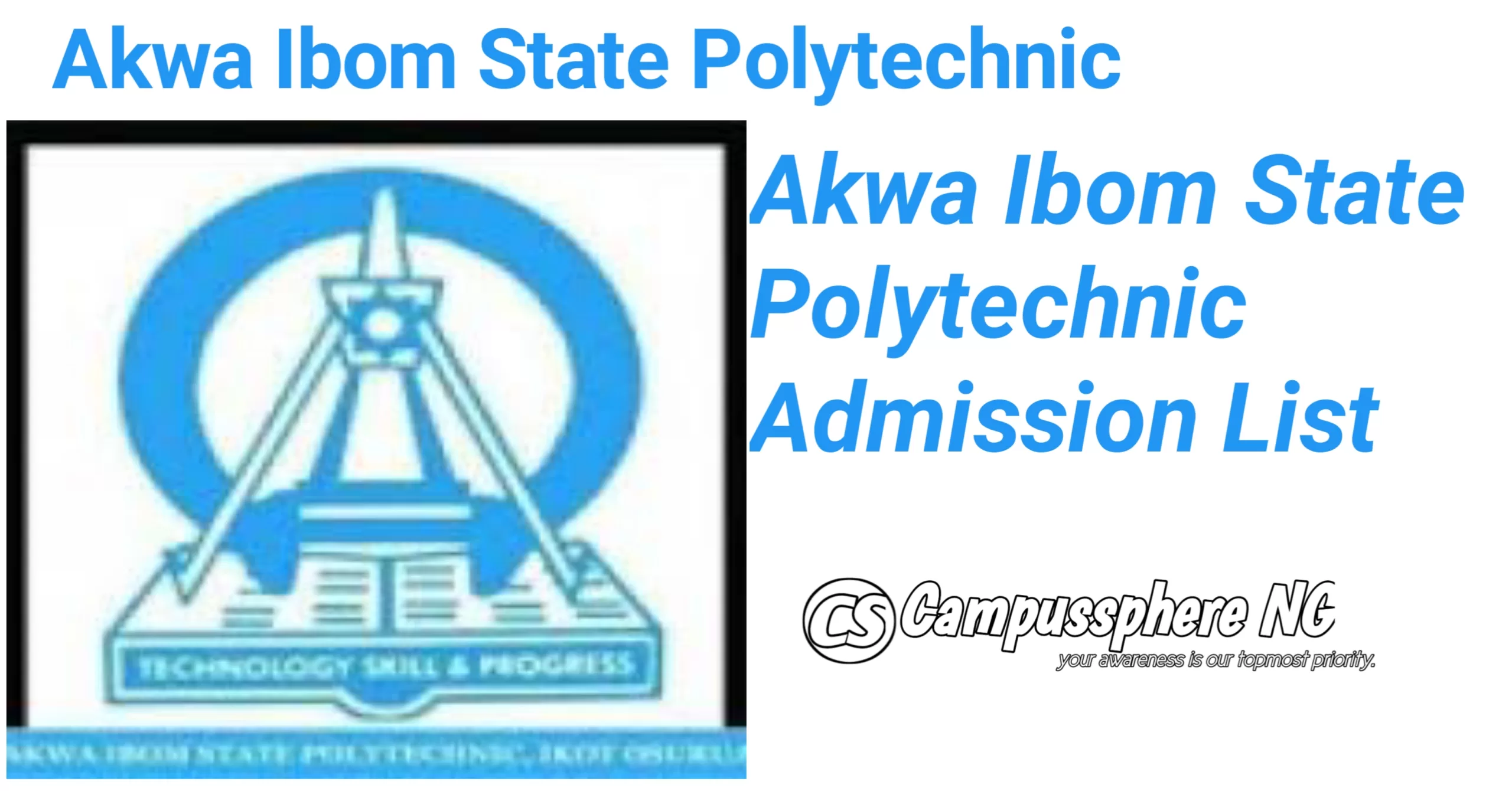 Akwa Ibom State Polytechnic Admission List