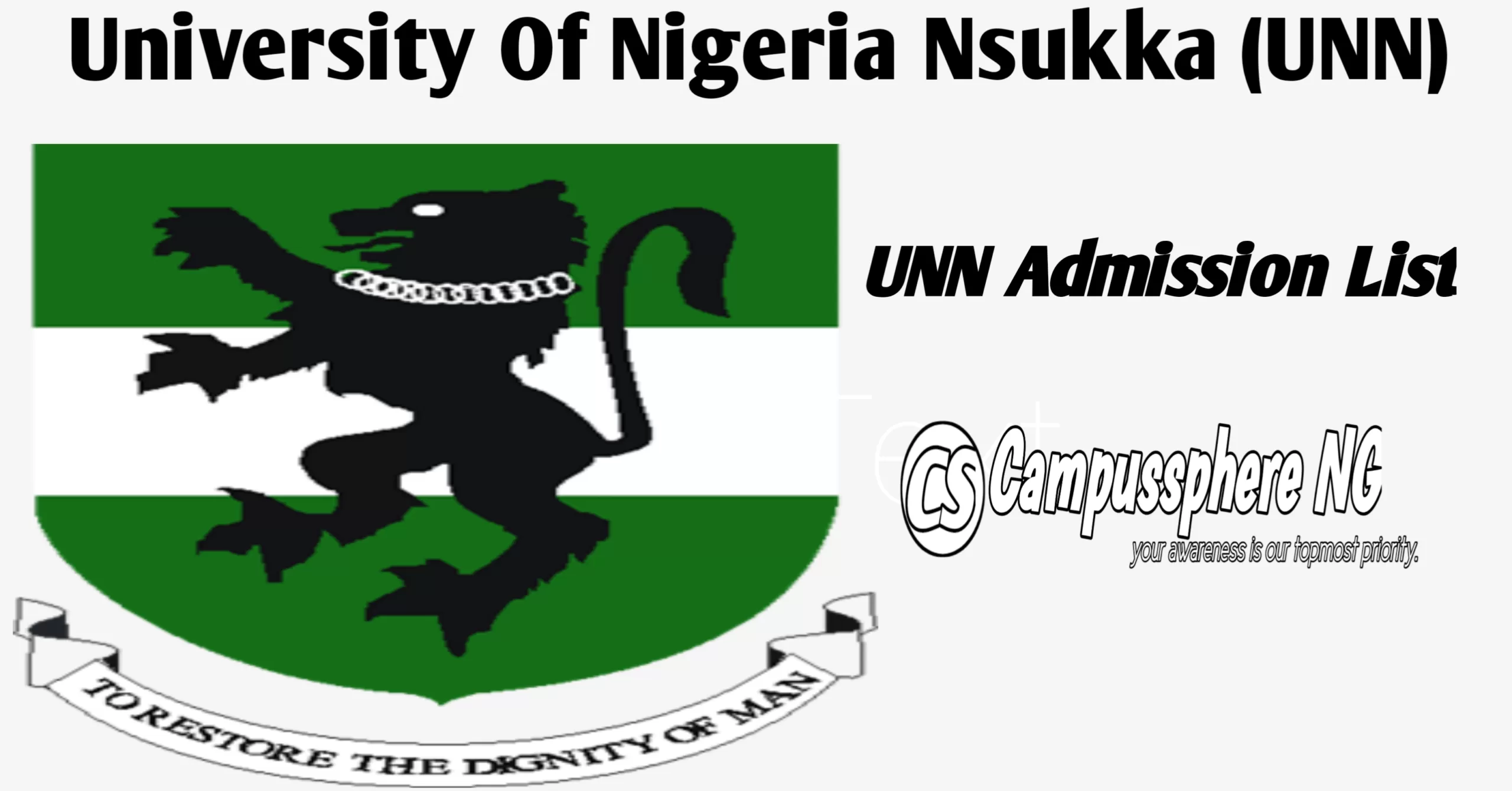 UNN Admission List