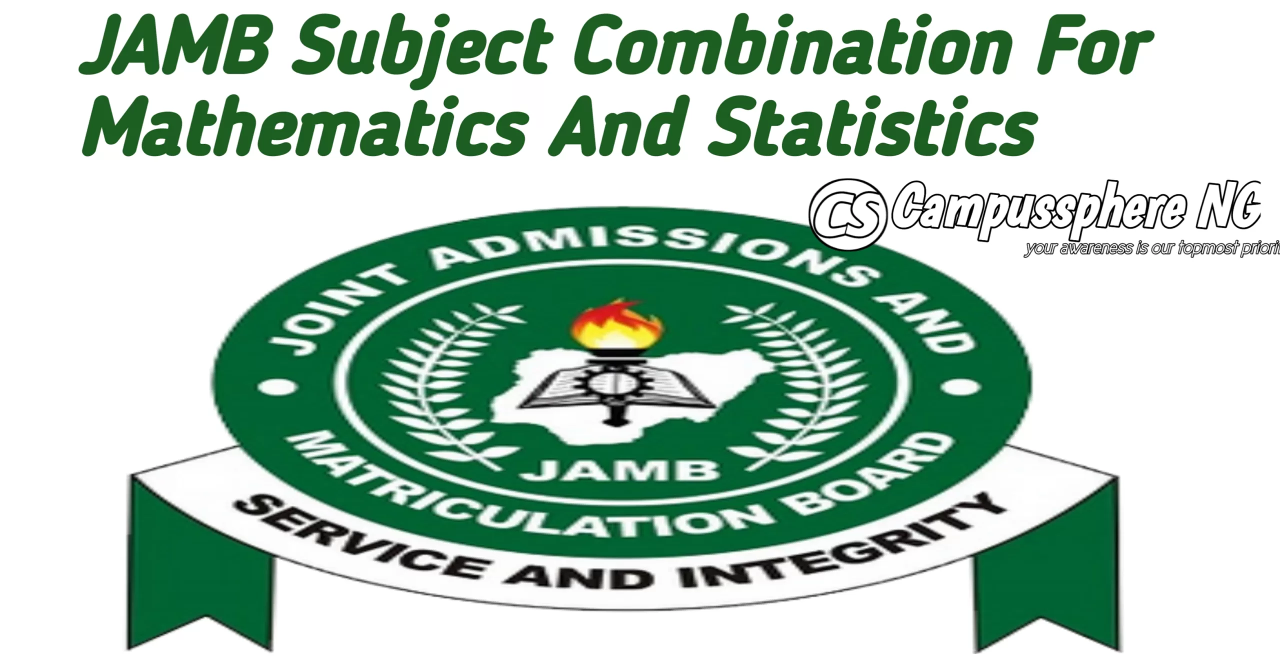 JAMB Subject Combination For Mathematics And Statistics