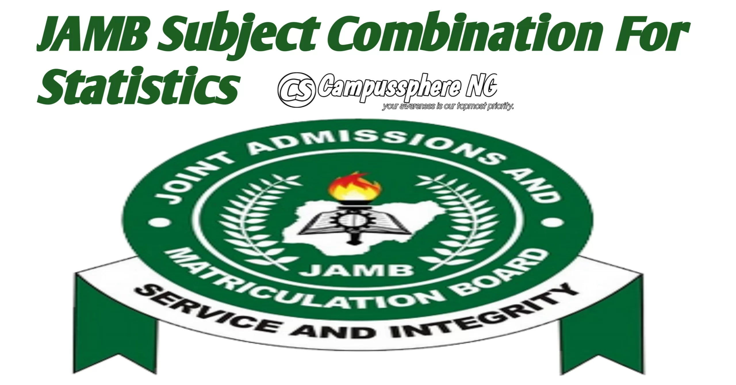 JAMB Subject Combination For Statistics