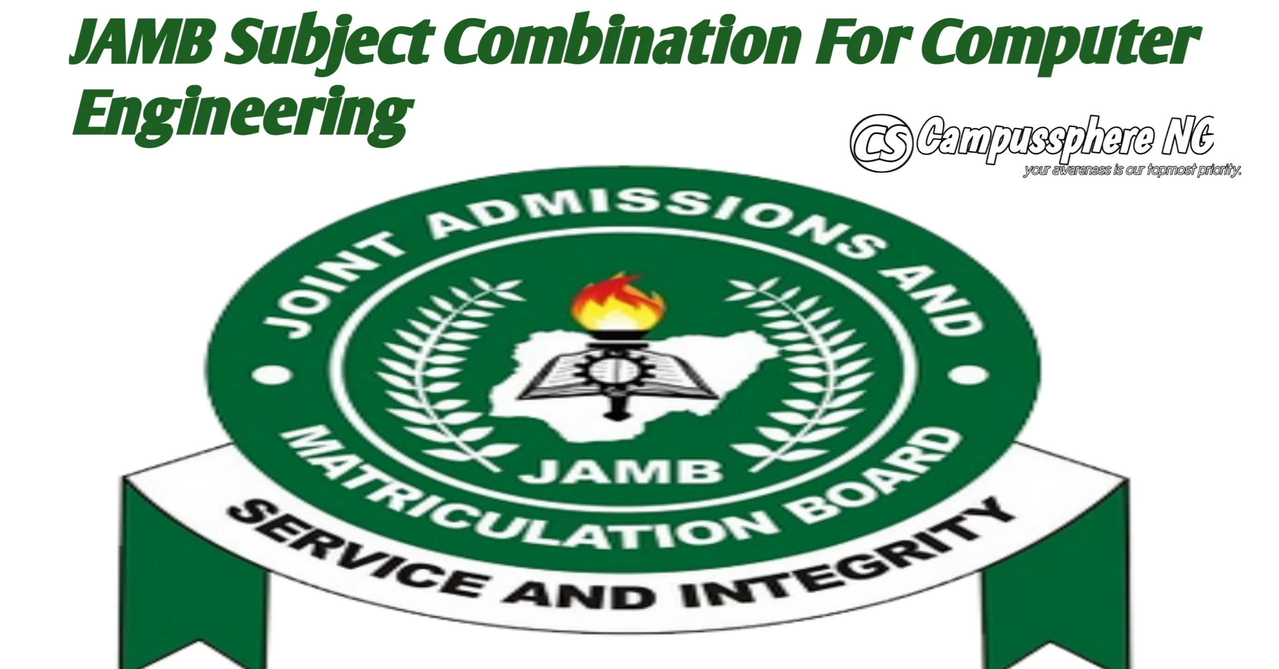 JAMB Subject Combination For Computer Engineering