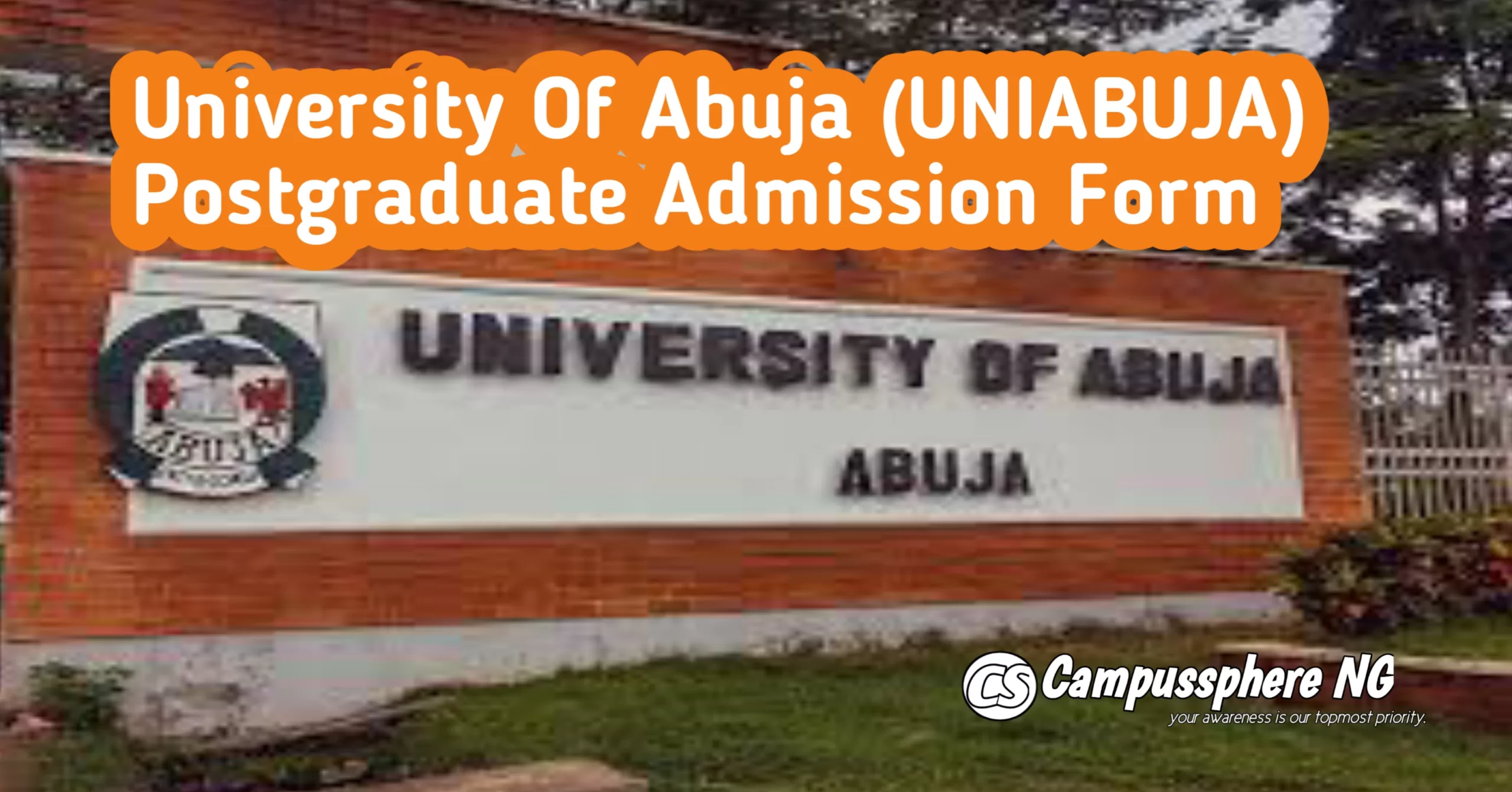 UNIABUJA Postgraduate Admission Form